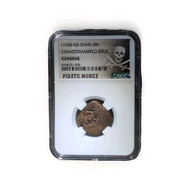 Read more about the article Pirate Money 1658-59 Spain 4M NGC GENUINE Counterstamped Issue