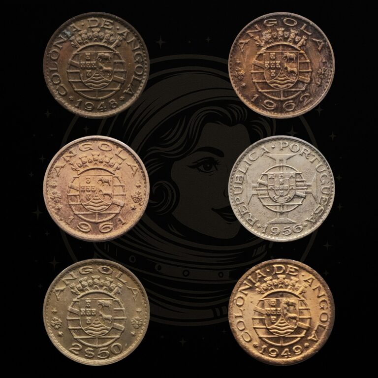 Read more about the article 🇦🇴 Angola Coin Lot – Historic 1948–1968 Escudos and Centavos – 6-Piece Set