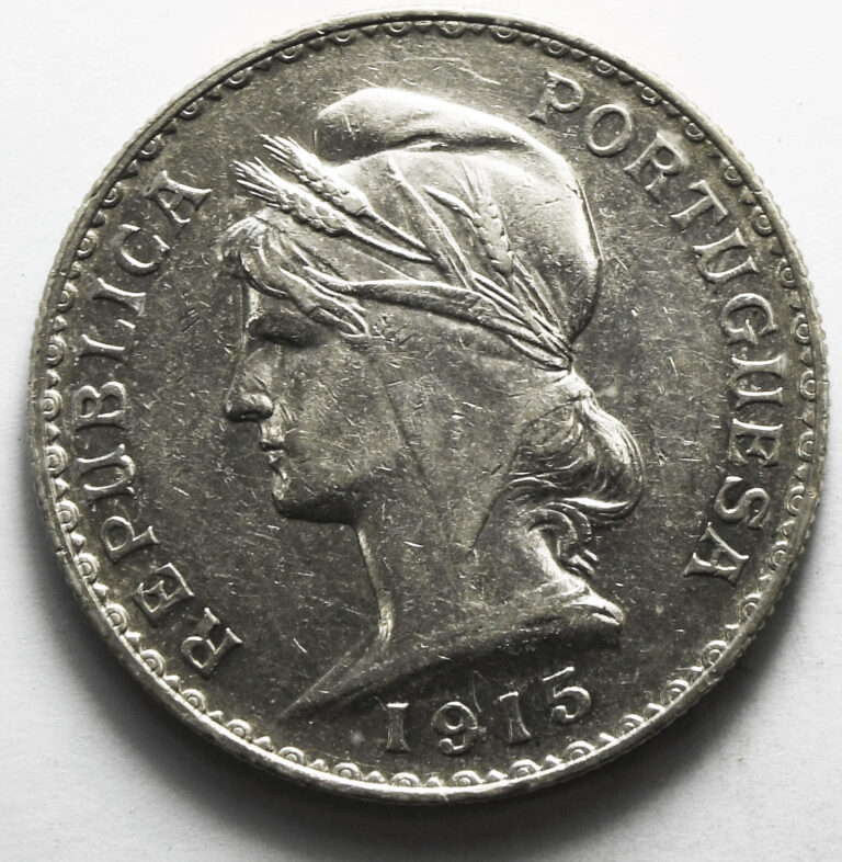 Read more about the article 1915 Portugal One Escudo Silver Coin KM# 564