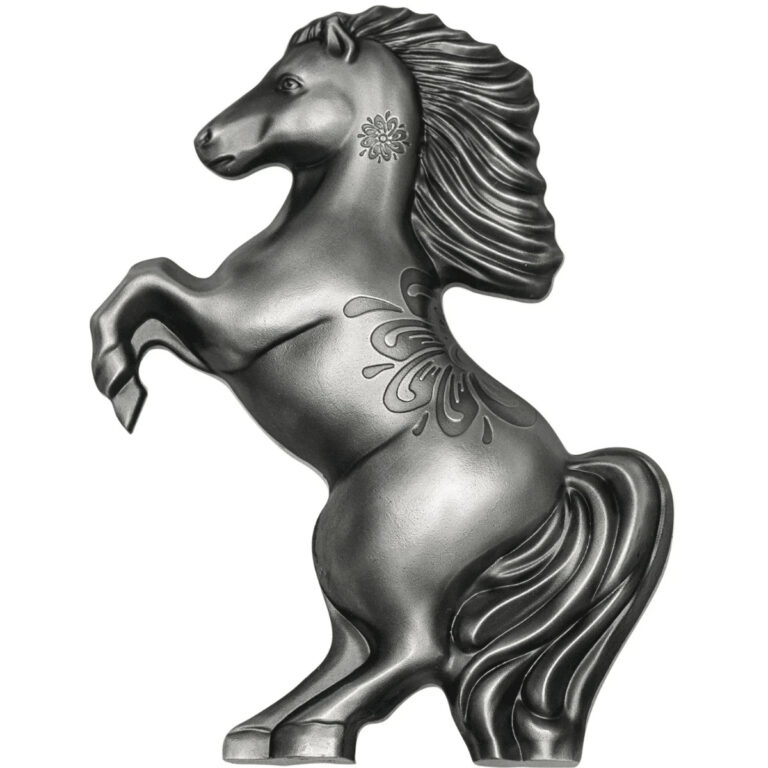 Read more about the article 2026 Mongolia Lunar Wild Horse 1 oz Ultra High Relief Antique Silver Coin -30926