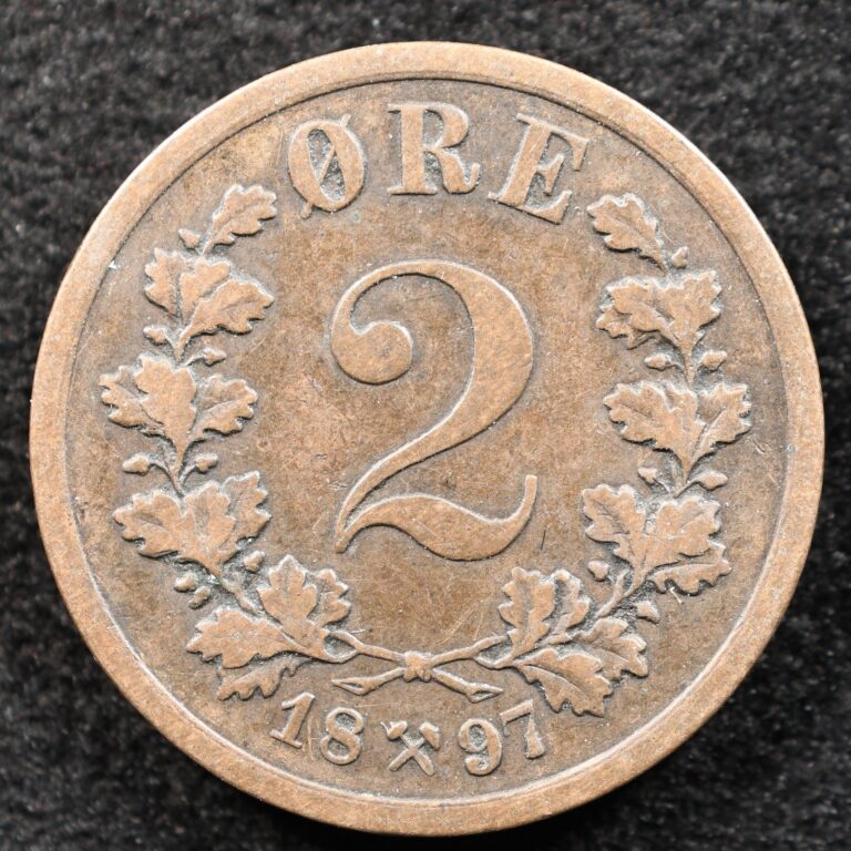 Read more about the article Norway 2 Ore 1897  Coin  Inv#G793