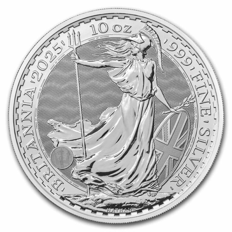 Read more about the article 2025 Great Britain 10 oz Silver Britannia BU