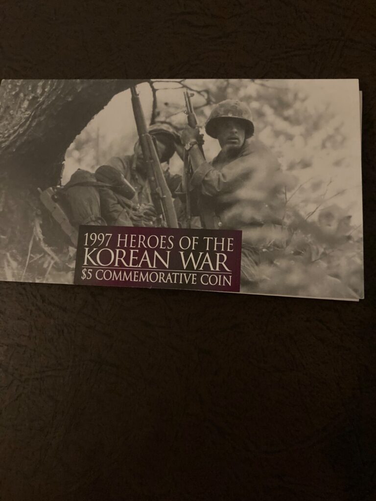 Read more about the article 1997 Marshall Islands $5 Heroes of the Korean War  BU Coin