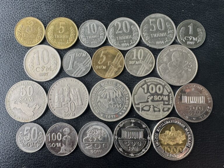 Read more about the article Uzbekistan 21 Circulation Type Coins Set  1994-2022 VF-UNC