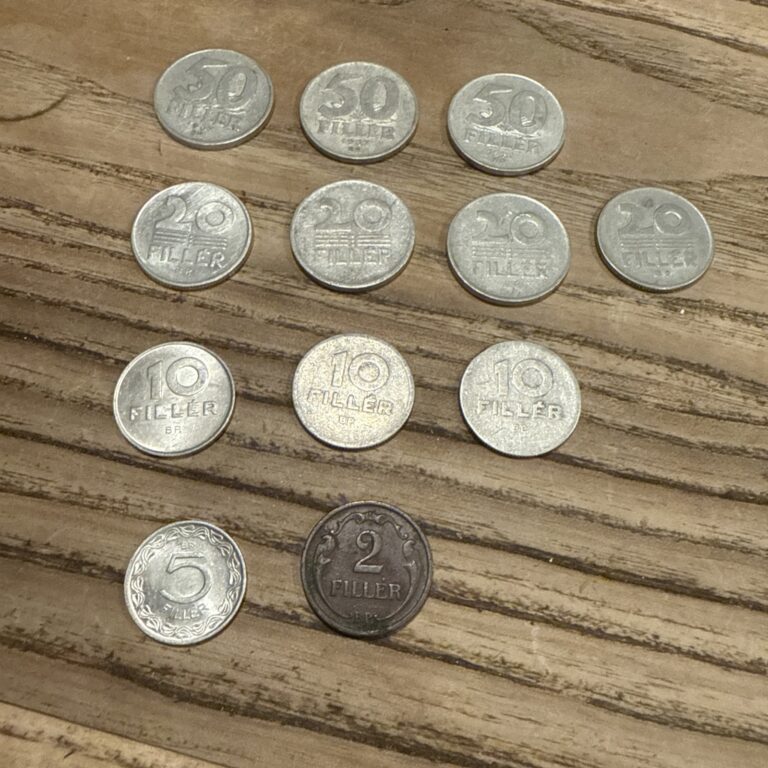 Read more about the article Hungary Coins Lot x12 Filler 2 Two 5 Five 10 Ten 20 Twenty 50 Fifty 1939 1960-75