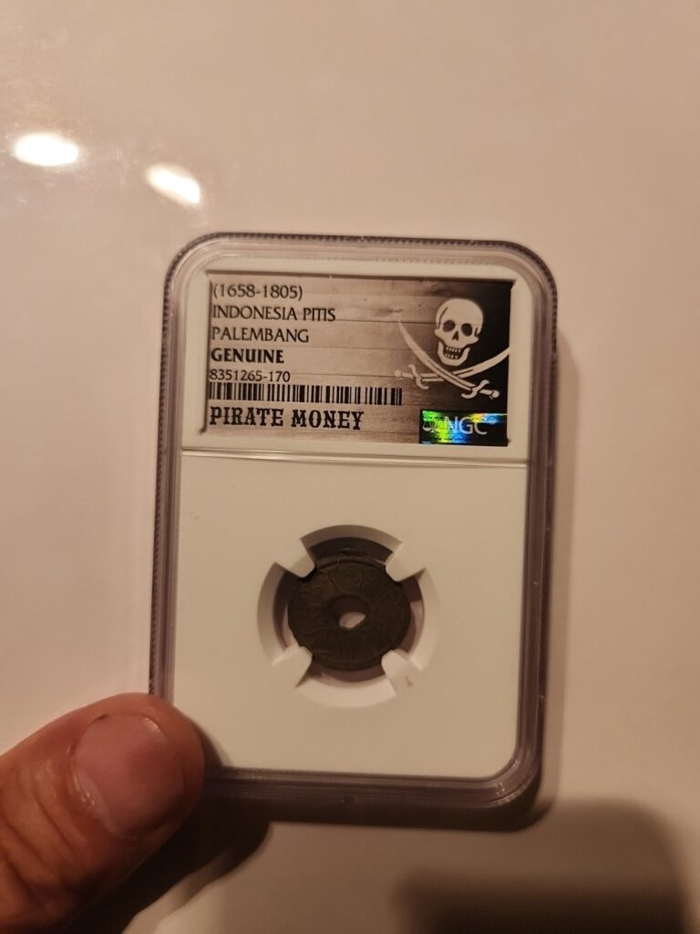 Read more about the article 1658-1805 Indonesia Pitis Palembang Genuine Pirate Money -Treasure NGC Certified