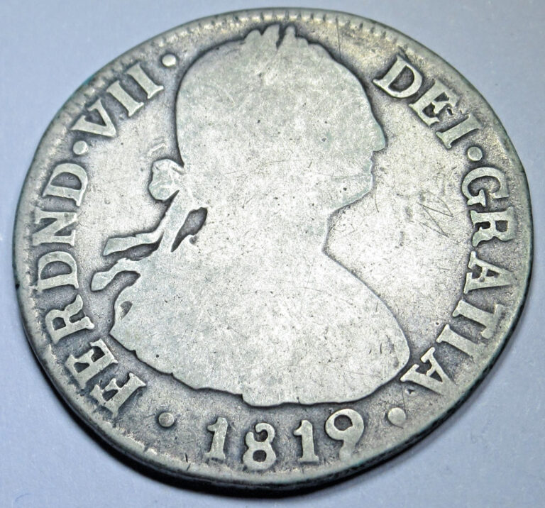 Read more about the article 1819 NR-FJ Colombia Silver 2 Reales Antique Spanish Colonial 1800’s Genuine Coin