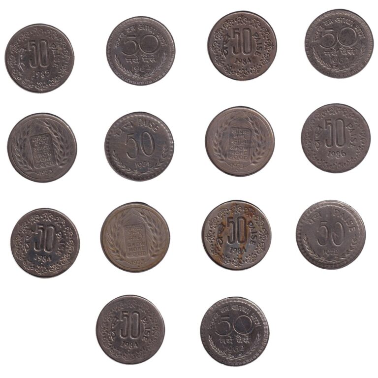 Read more about the article Mix Of India Republic 50 Paise Coins