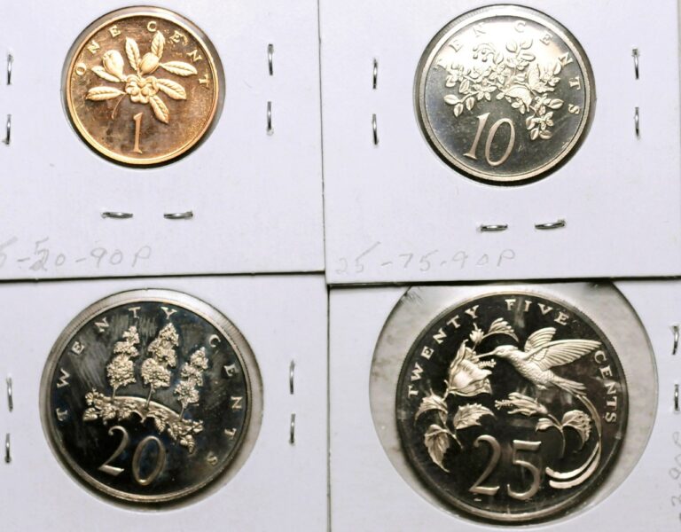 Read more about the article 1971 JAMAICA LOT OF FOUR COINS: 1-10-20-25 CENTS (PROOF!)