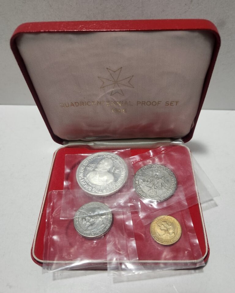 Read more about the article 1965 ORDER OF ST JOHN MALTA PROOF SET 4 COIN SET