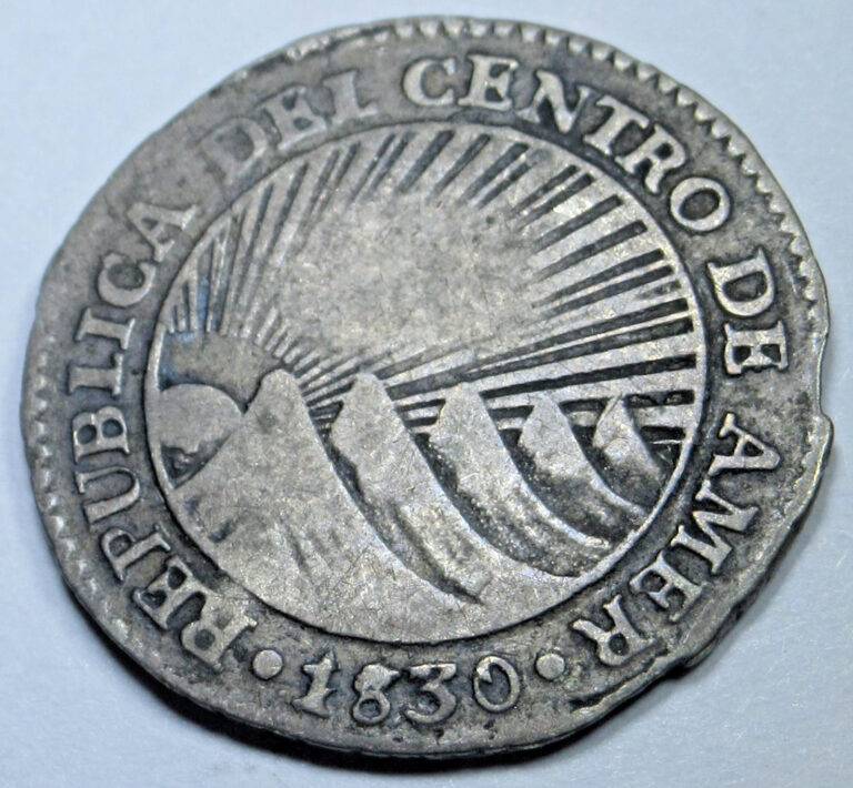 Read more about the article 1830 Central American Republic Honduras Silver 1 Reales Rare Antique 1800’s Coin