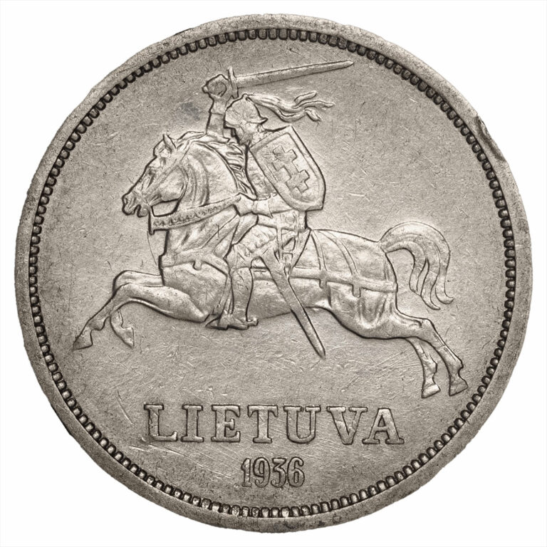 Read more about the article 1936 Lithuania 5 Litai Jonas Basanavicius 9g .750 Silver 6.75g ASW