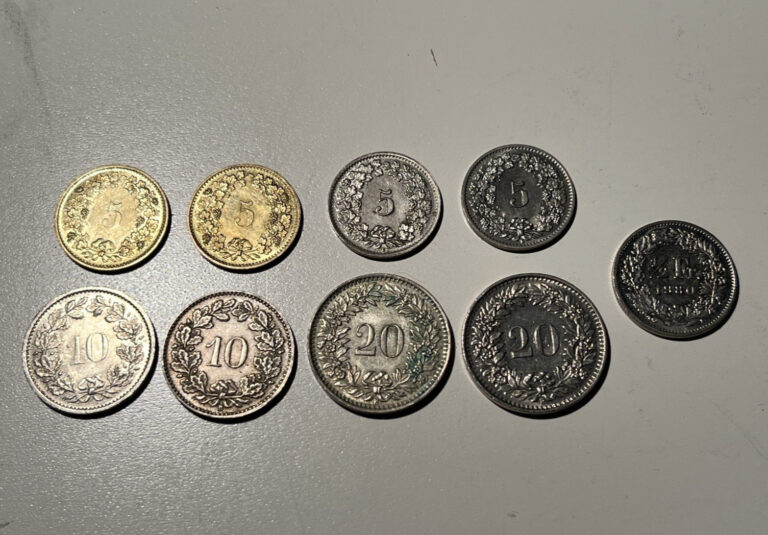 Read more about the article Switzerland Swiss 1.3 Francs Coin Lot
