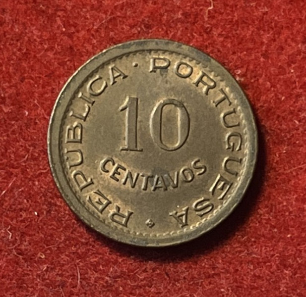 Read more about the article Angola 10 Centavos 1949 Bronze Coin KM#70 T6904