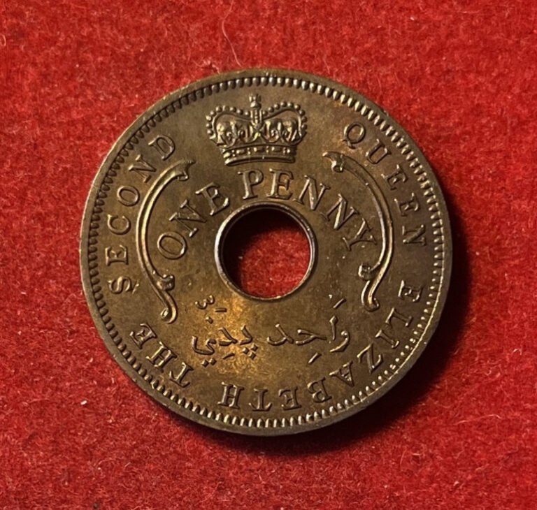 Read more about the article Nigeria Penny 1959 Bronze Coin KM#2 T6851
