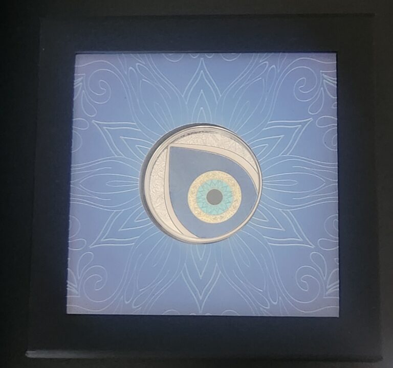 Read more about the article Rare 2020 Palau 1 oz. .999 Silver Evil Eye Coin – ONLY 2500 MADE!