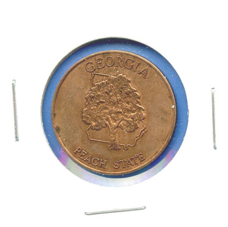 Read more about the article Georgia Peach State Commemorative 1″ inch Vintage Token Medal Coin