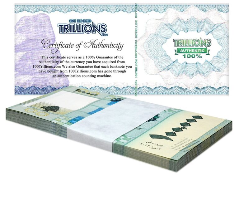 Read more about the article Lebanon 100 000 Livres Banknote  2023  UNC USA SELLER  50 NOTES