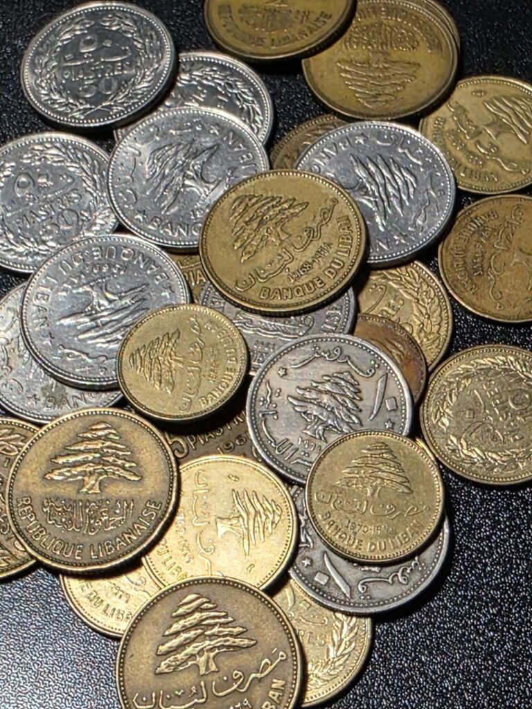 Read more about the article 31pcs ☆ 1/4 LB ☆ Lebanon 5 10 25 50 Piastres Coin Collection 1968-1980 BKTR79