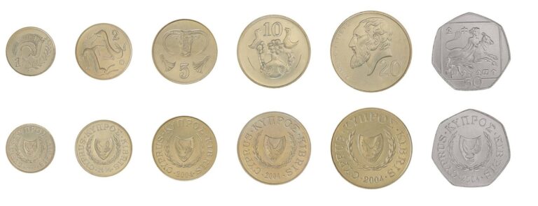 Read more about the article Cyprus 1-50 Cents 6 Pieces Set  2004  KM #53.3-66  Mint