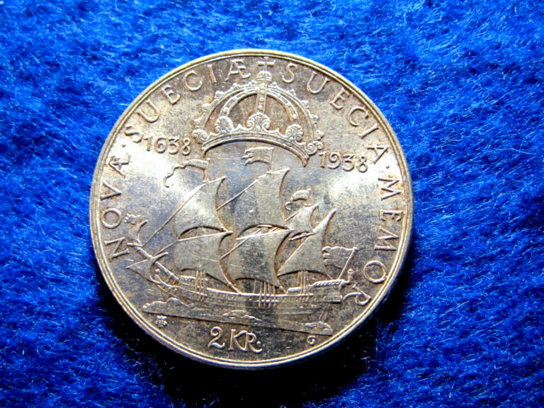 Read more about the article 1938 Sweden Silver 2 Krono – One Year Type – Uncirculated with some hazy toning