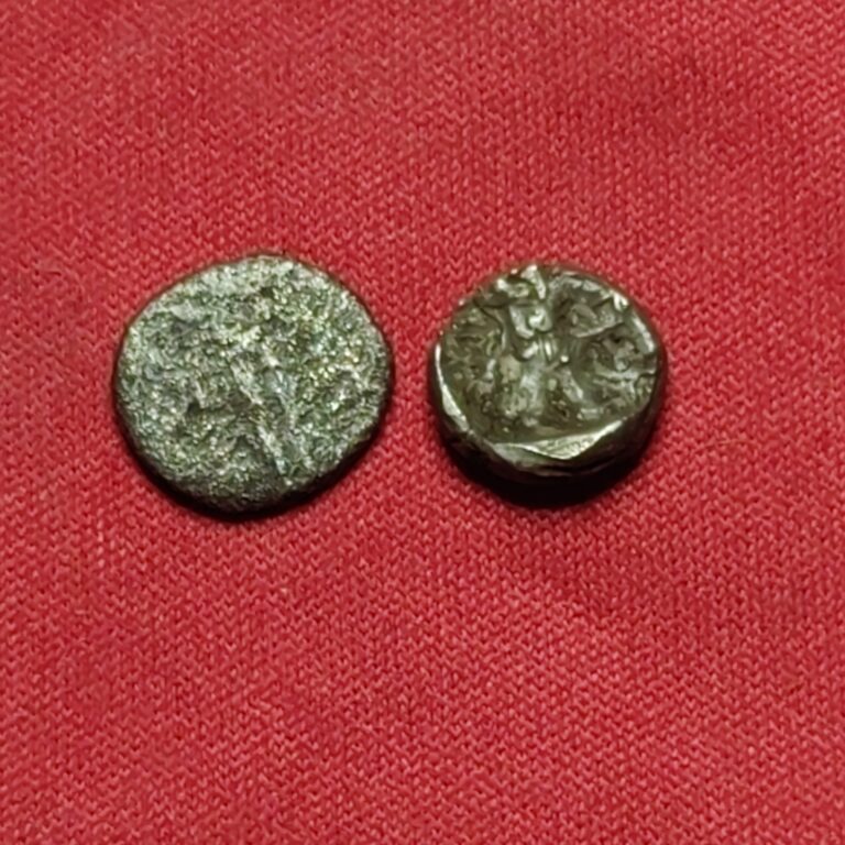 Read more about the article Lot of 2 Unidentified Ancient Greek Small Silver Coins