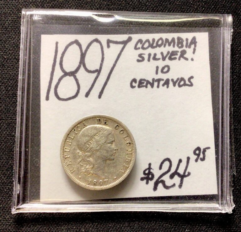 Read more about the article 1897 Colombia Silver! 10 Centavos! ENN Coins