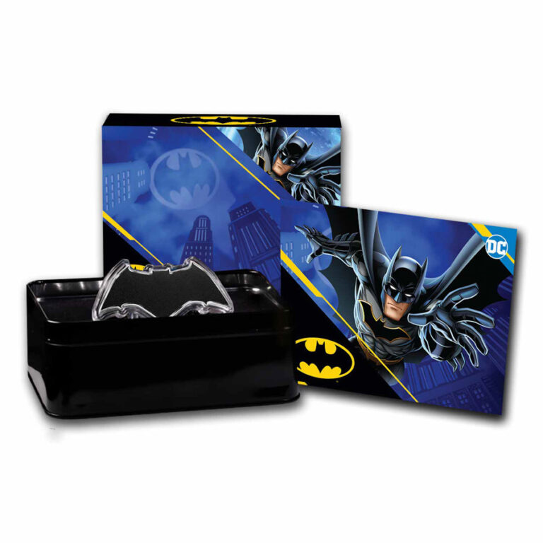 Read more about the article 2025 Samoa 1 oz Silver Batman Batarang Colorized Shaped Coin BU
