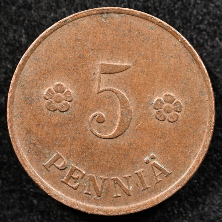 Read more about the article Finland 5 Pennia 1920  Coin  Inv#E265