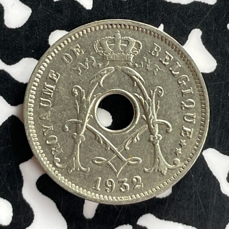 Read more about the article 1932 Belgium 5 Centimes Lot#T7211 KM#93