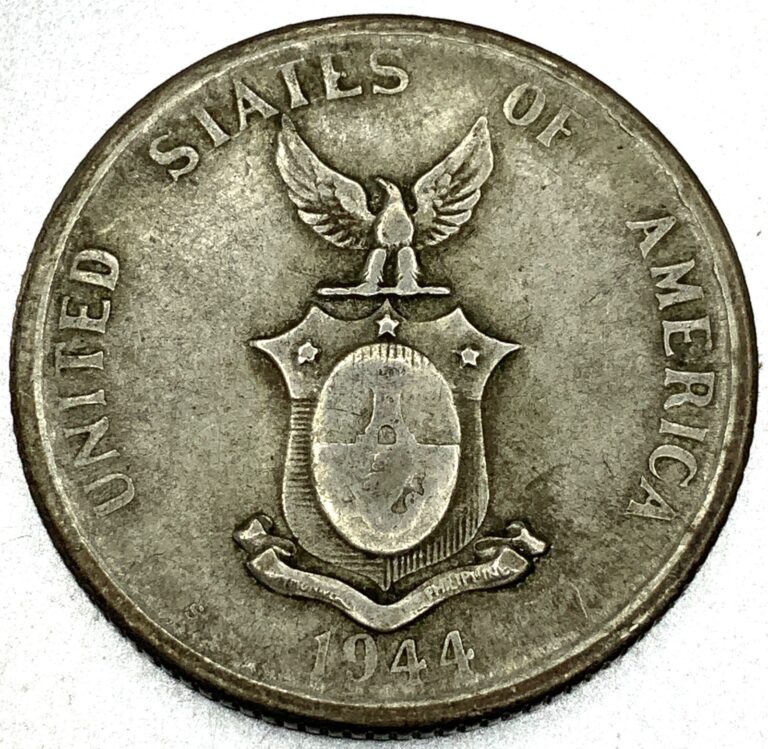 Read more about the article SILVER – WORLD Coin – 1944 Philippines 50 Centavos – World Silver Coin – ST649