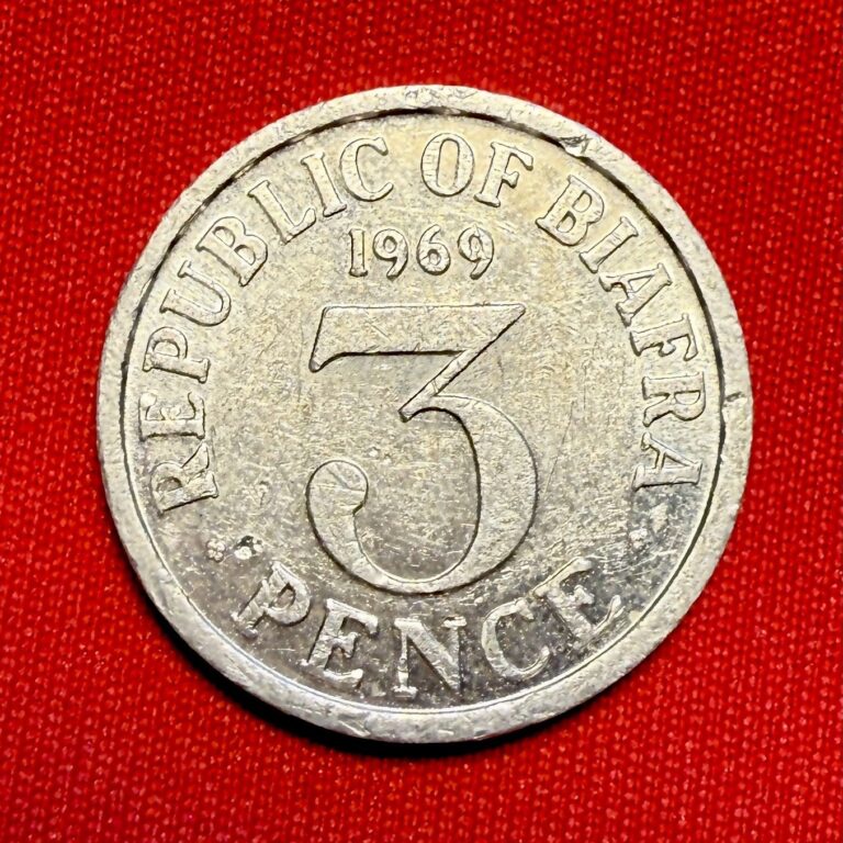 Read more about the article Biafra 3 pence 1969  “Republic of Biafra (1967 – 1970)”