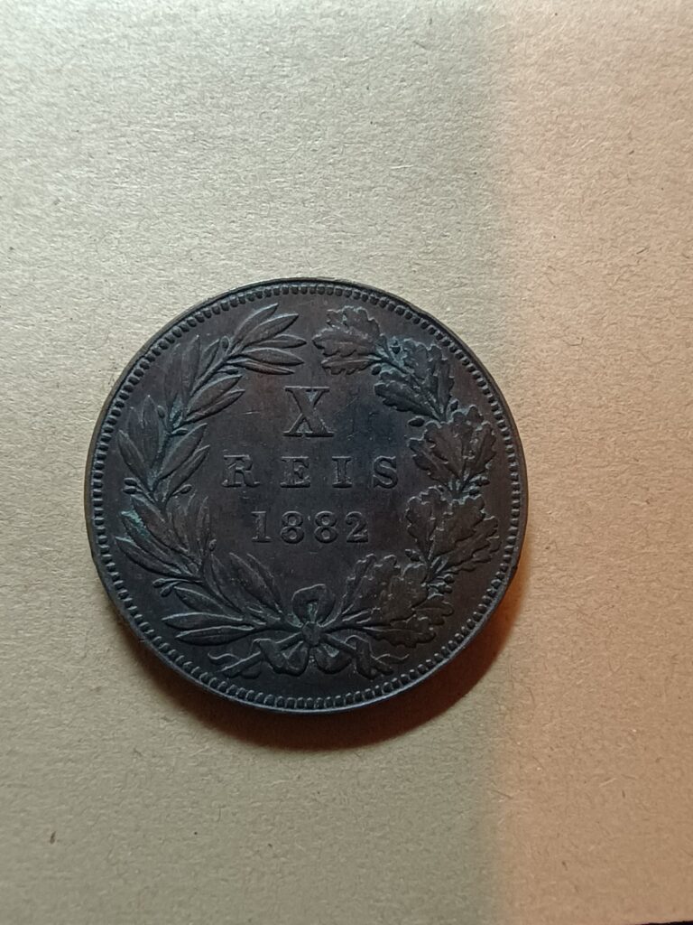 Read more about the article 1882 Portugal 10 Reis World Coin