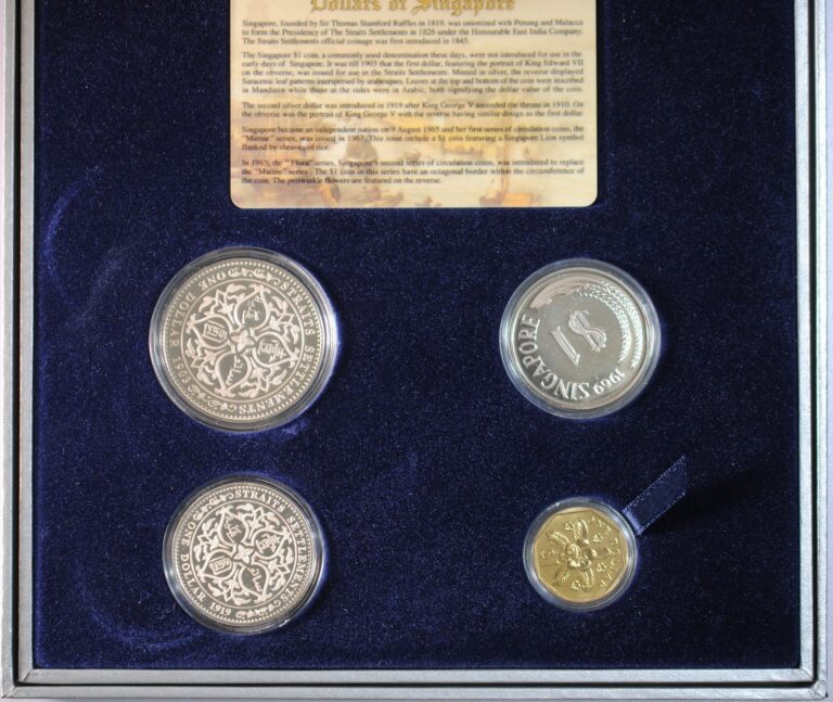 Read more about the article Dollars Of Singapore 4 Coin Set  Proof and BU