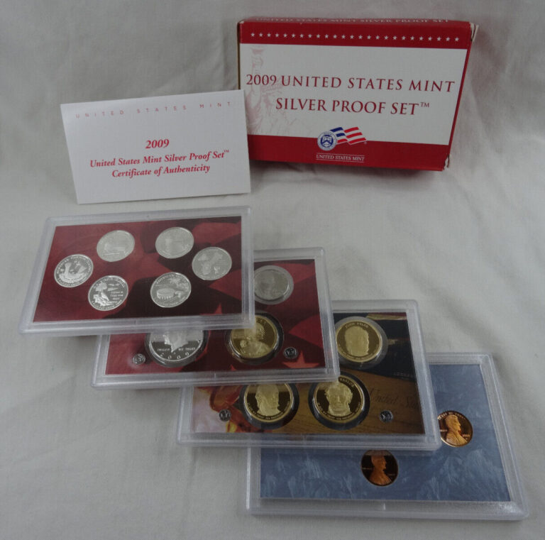 Read more about the article 2009-S United States Mint Silver Proof Set with COA and Box 18 Coins 90%
