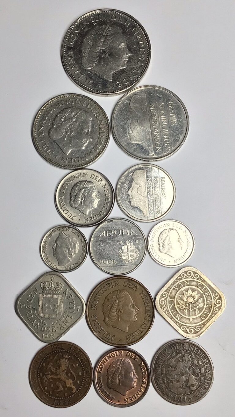Read more about the article Old Netherlands Coin Collection 1882 – 2005 14 Different Dutch Coins Lot 🇳🇱