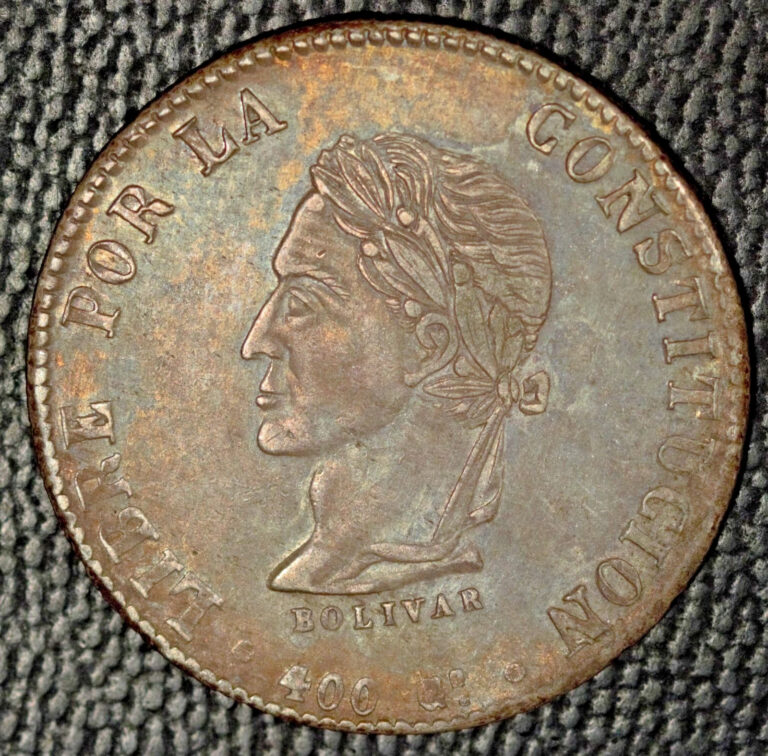 Read more about the article Bolivia  1862 8 Soles  Potosi Mint  FP  AU+  Light Toning