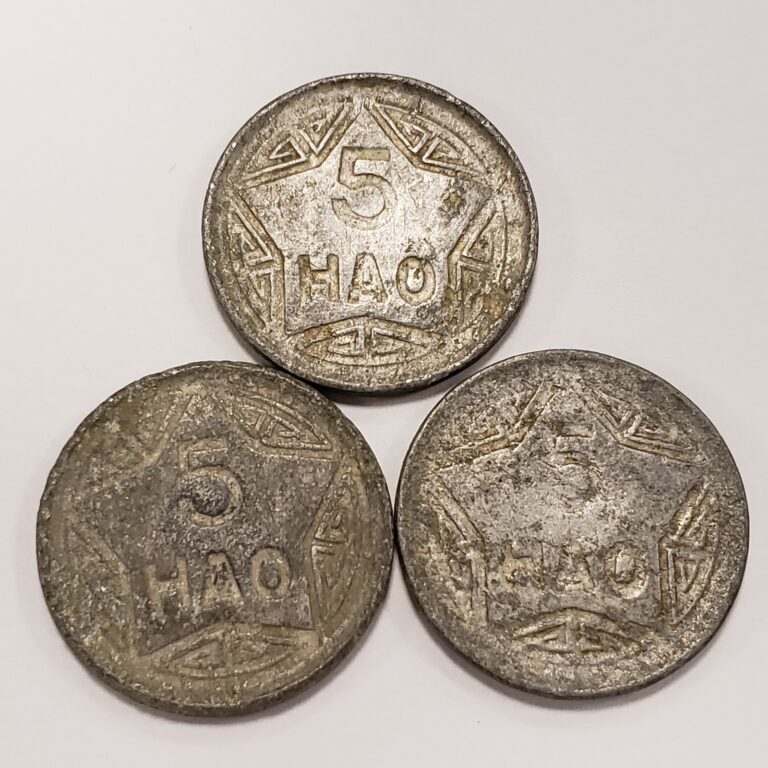 Read more about the article 1945 North Vietnam 5 Hao 3 Coins – SKU-F9805