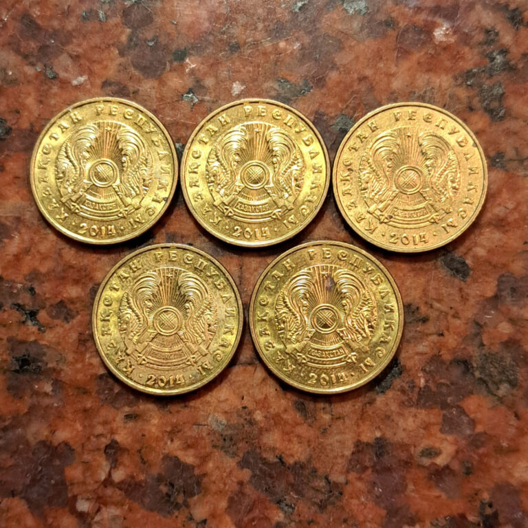 Read more about the article 2014 KAZAKHSTAN 5 TENGE COIN  (1 COIN PER SALE PICKED AT RANDOM) – #B6355