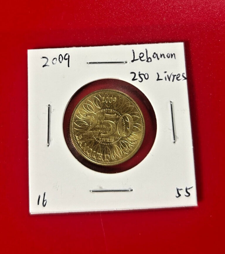 Read more about the article 2009 LEBANON 250 LIVRES COIN – NICE WORLD COIN !!!