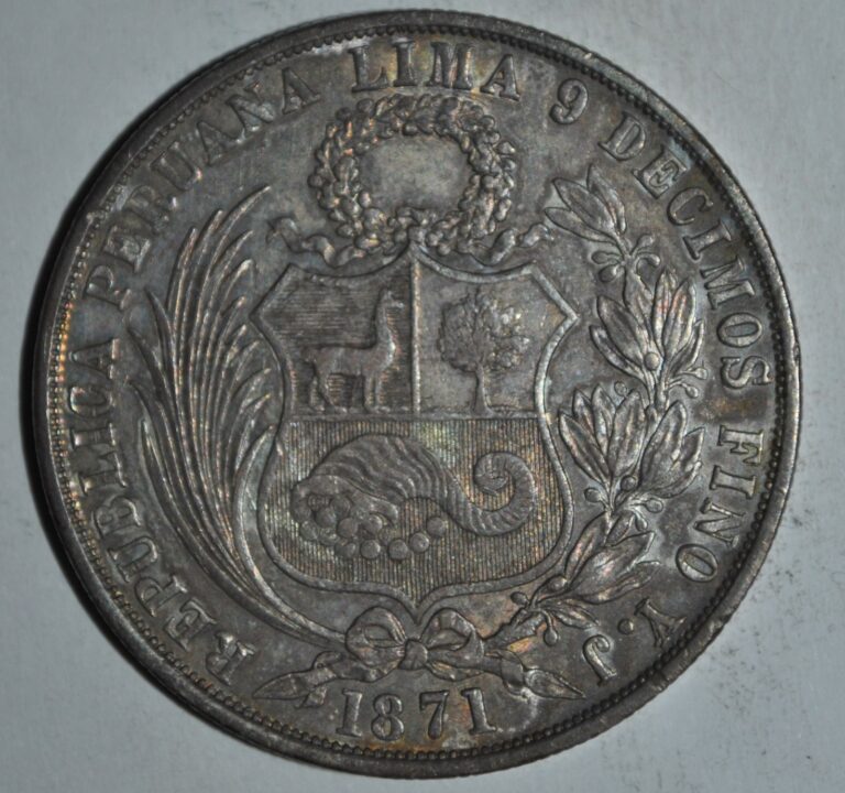 Read more about the article 1871 Peru 1 Sol YJ/YJ {{{3630
