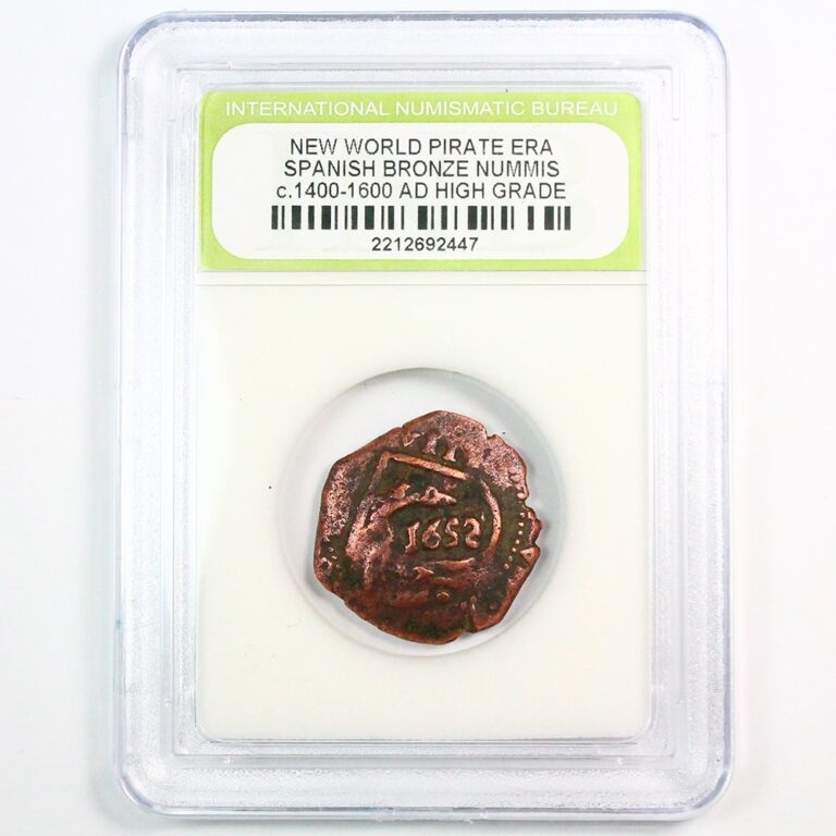 Read more about the article Full Date Pirate Era Bronze Coin – Early America Spanish Bronze Cobs c. 1600’s