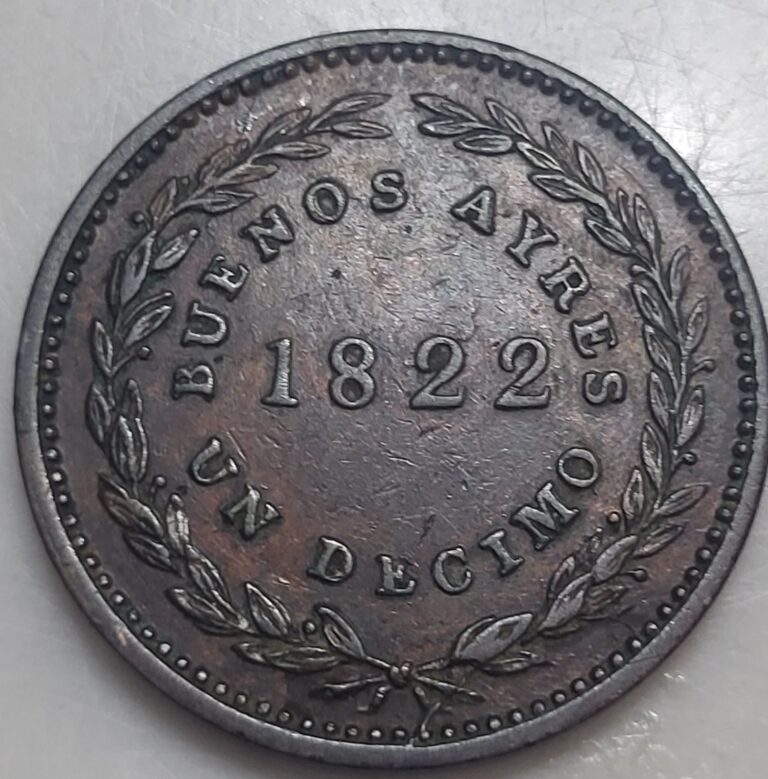 Read more about the article 1822 Argentina Decimo Free Shipping Beautiful Coin