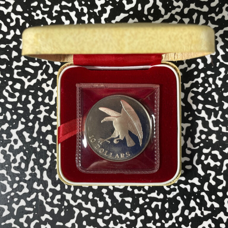 Read more about the article 1973 Singapore $10 Dollars Lot#B2765 Silver! Proof! With Case