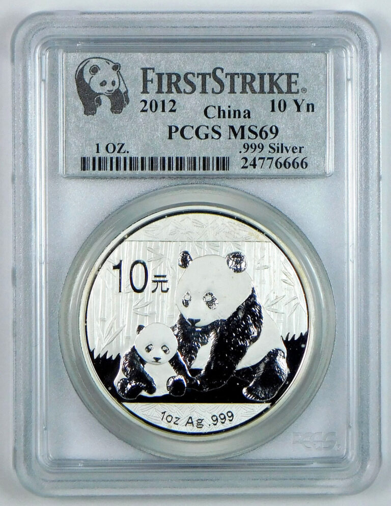 Read more about the article 2012 10 Yuan Chinese Panda 1 Oz .999 Fine Silver Coin – PCGS MS 69 – FS