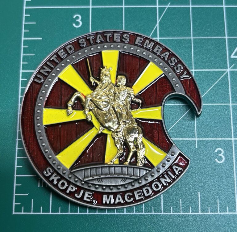 Read more about the article Marine Security Guard Detachment MSG Challenge Coin Macedonia
