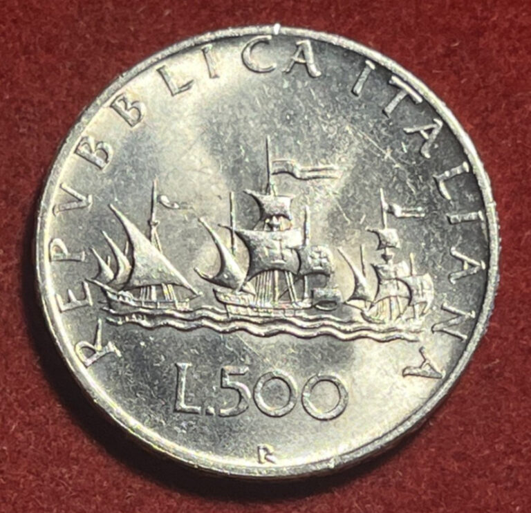 Read more about the article Italy 500 Lire 1958 R Silver Coin KM#98 T7277