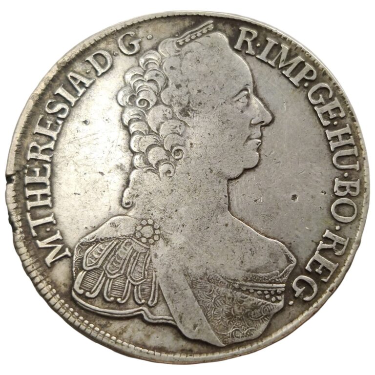 Read more about the article 1765 Tyrol Thaler Taler Maria Theresa Austrian States Large Silver Coin 16K