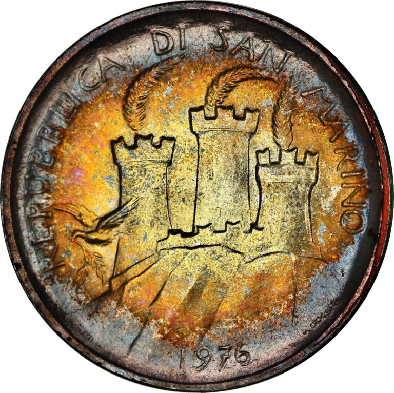 Read more about the article 1976 San Marino 500 Lire  MONSTER TONED  original packaging included KM59
