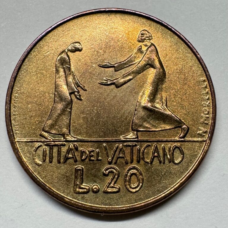 Read more about the article 1978 Vatican City 20 Lire Pope Paul VI – Coin #C-059